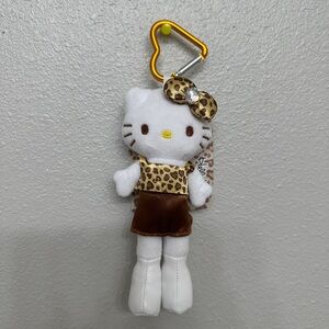 Sanrio Hello Kitty Style Up Mascot (Leopard) Y2k Long Legs 6" Plush Keychain